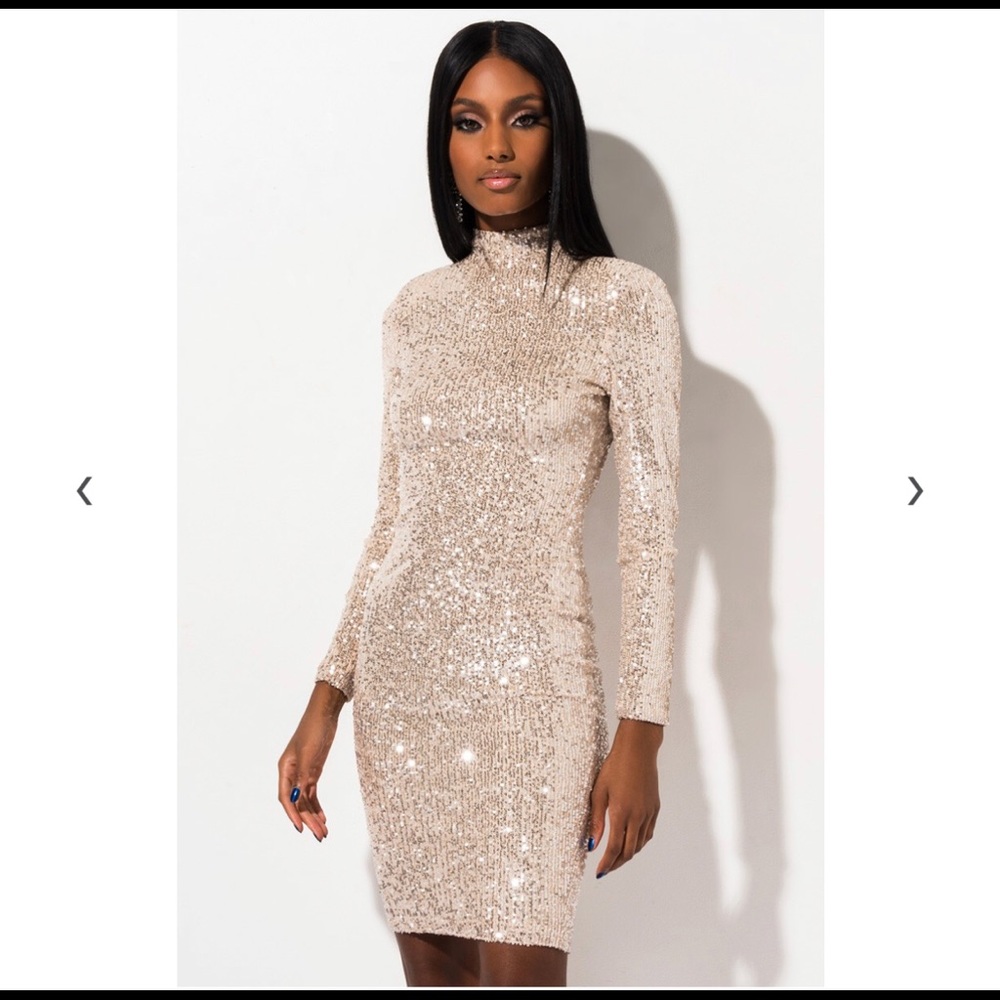 Sequin dress.